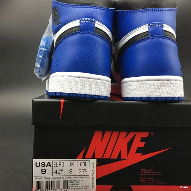 Bmlin Shoes Fragment Jordan1 Retro QuickDry 3782 716371- 1013